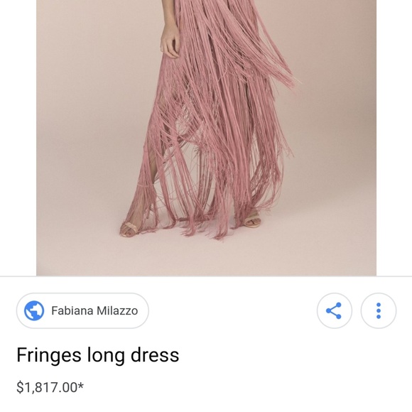 Fabiana Milazo FRINGE couture braid pink maxi 2/4